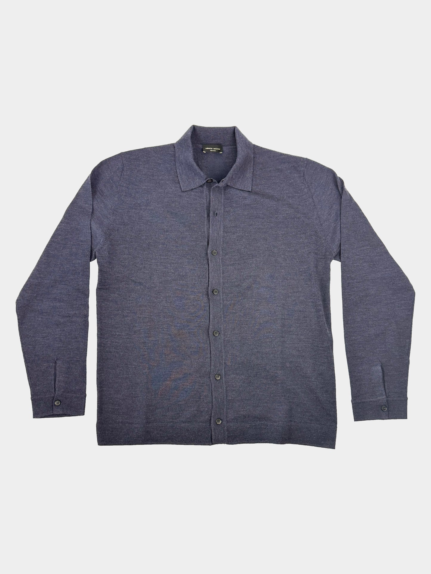 Camicia lana merinos Roberto Collina