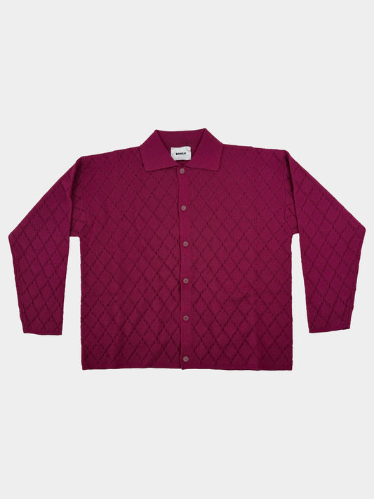 Cardigan a camicia rombi Bonsai