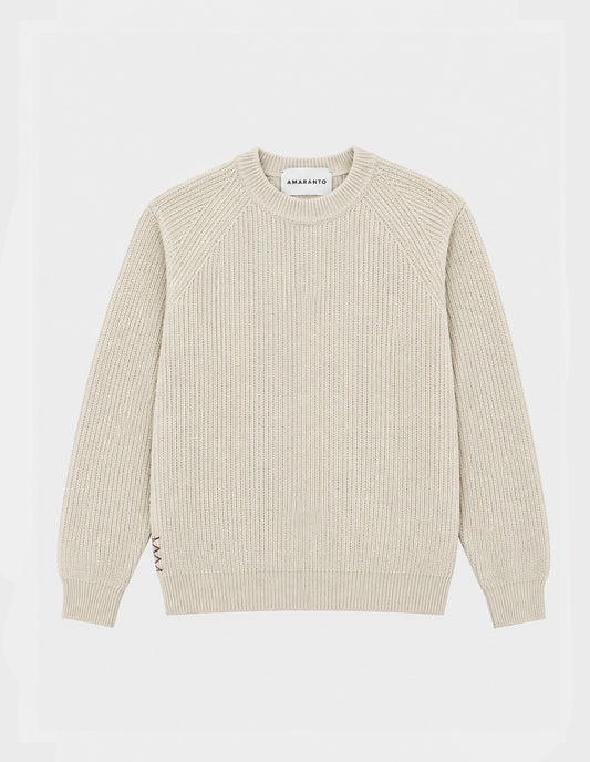 Maglia a coste cashmere AMARANTO