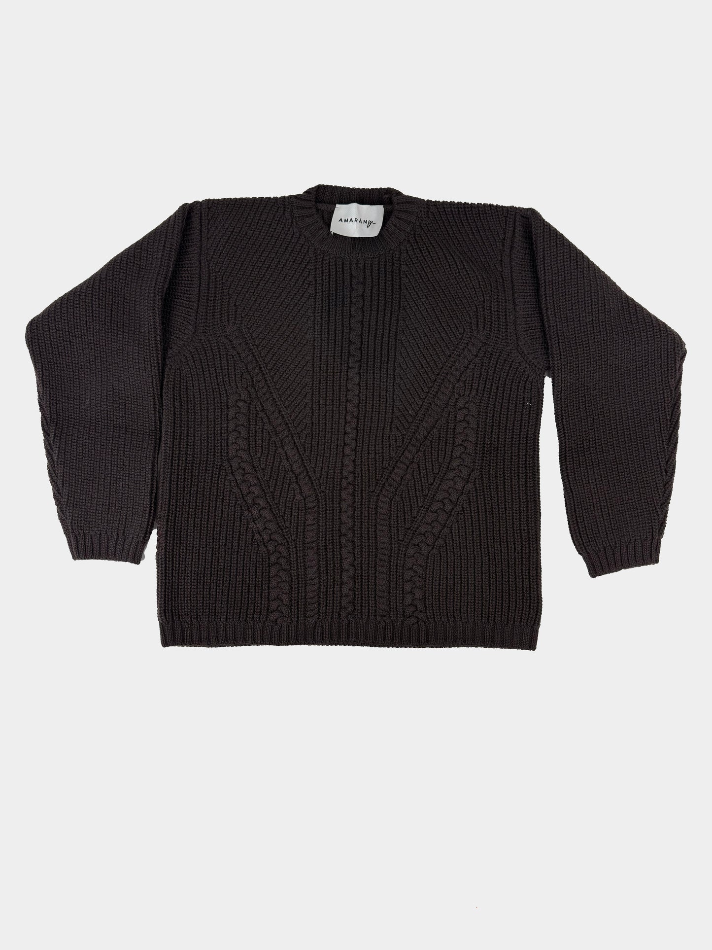 Pull treccie AMARANTO