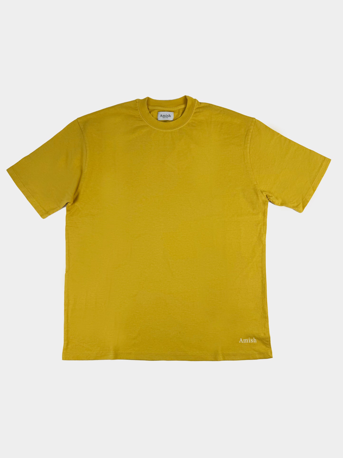 T-Shirt logo sul fondo AMISH