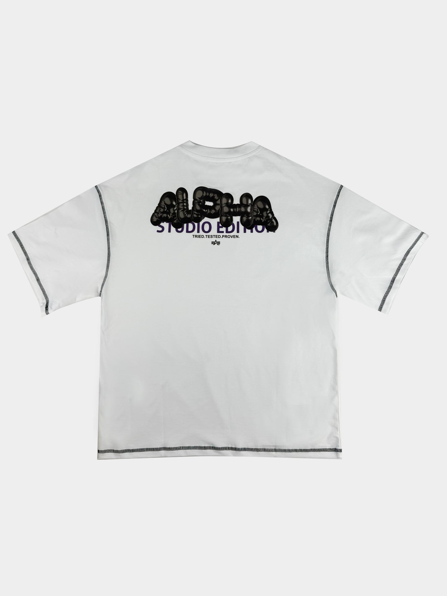 T-Shirt cuciture contrasto ALPHA INDUSTRIES