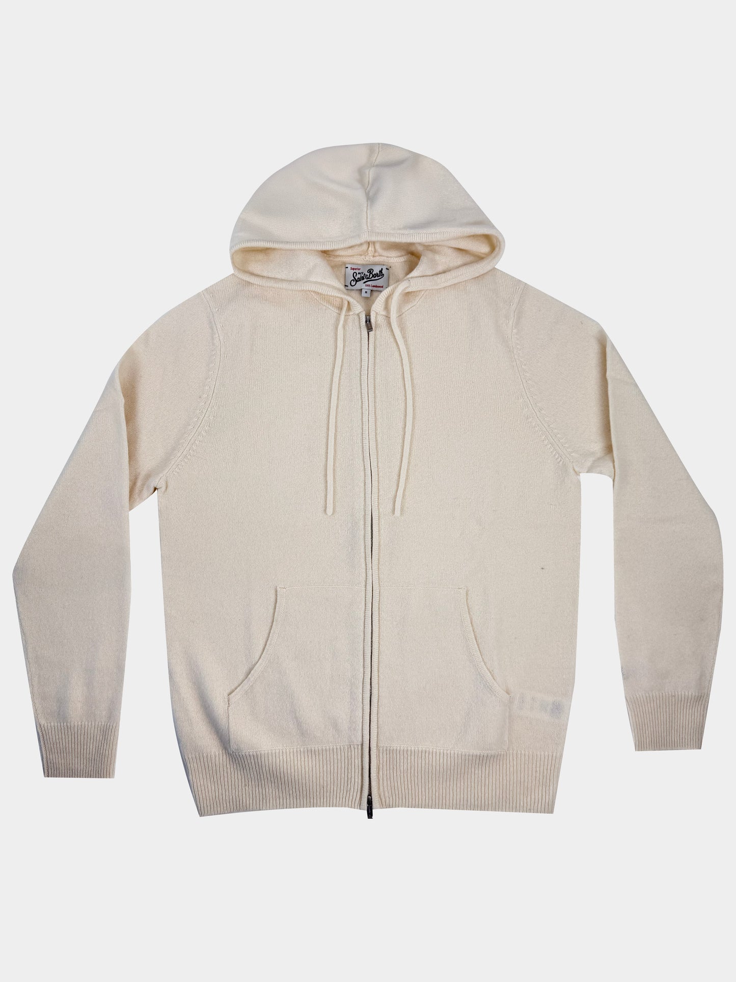 Hoodie in maglia full zip Saint Barth