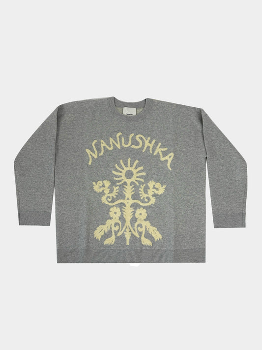 Pull con logo in spugna NANUSHKA