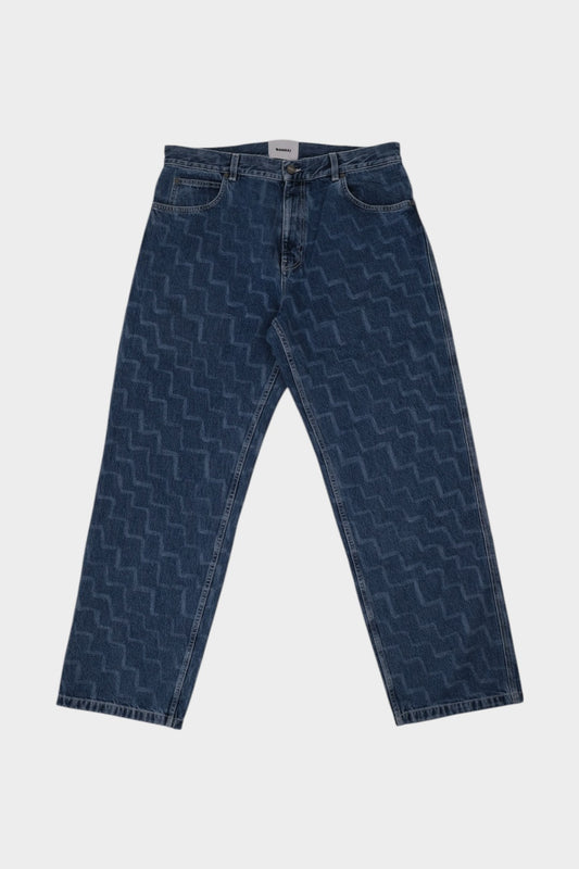 Jeans loose fit zigzag Bonsai