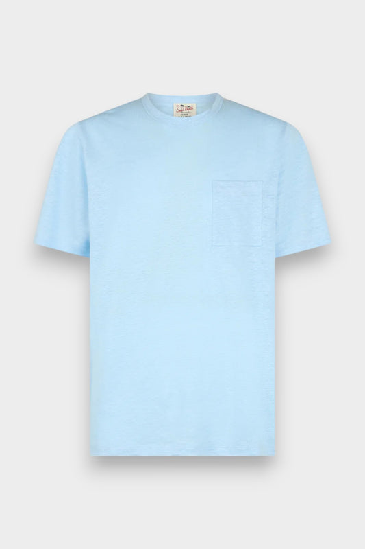 T-Shirt in lino Saint Barth