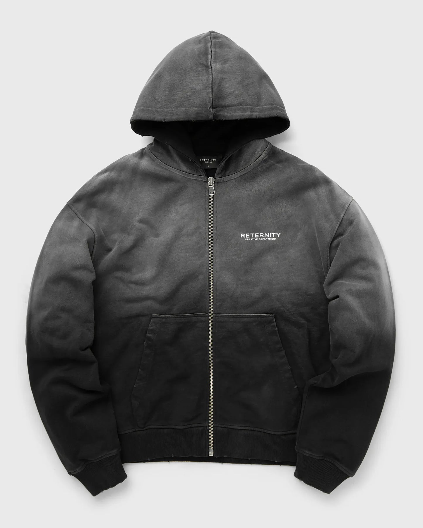 Hoodie zip sbiadita RETERNITY