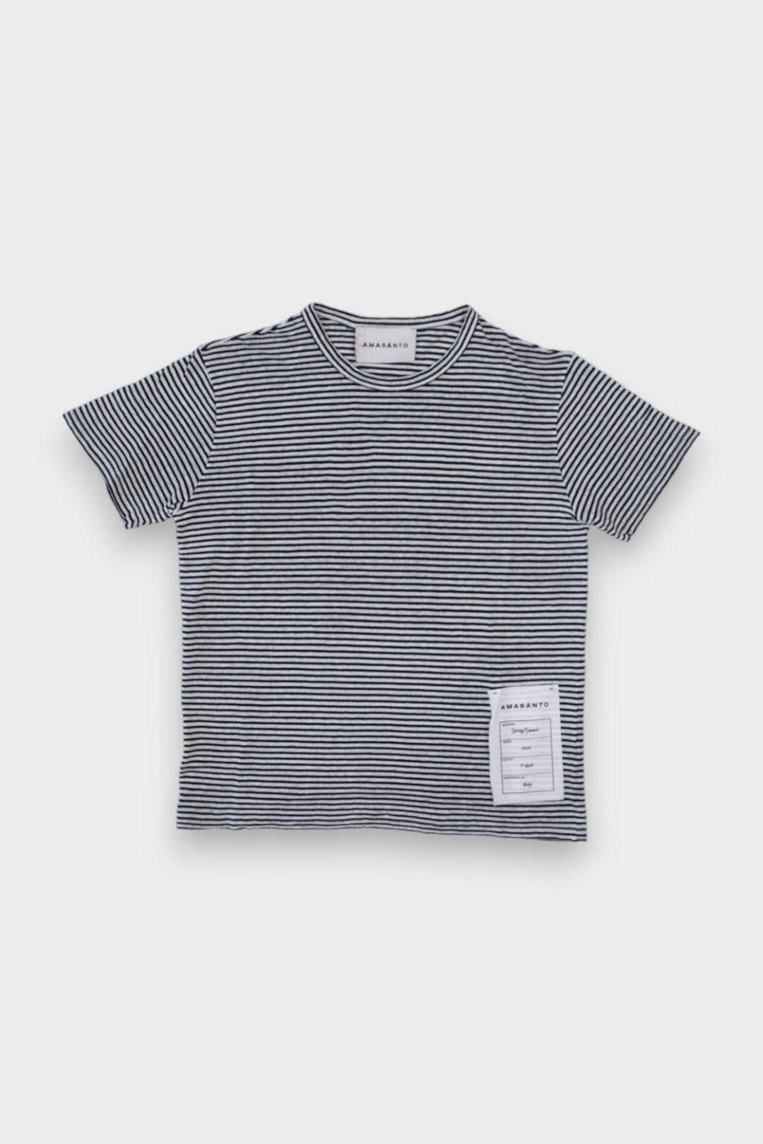T-SHIRT RIGHE AMARANTO
