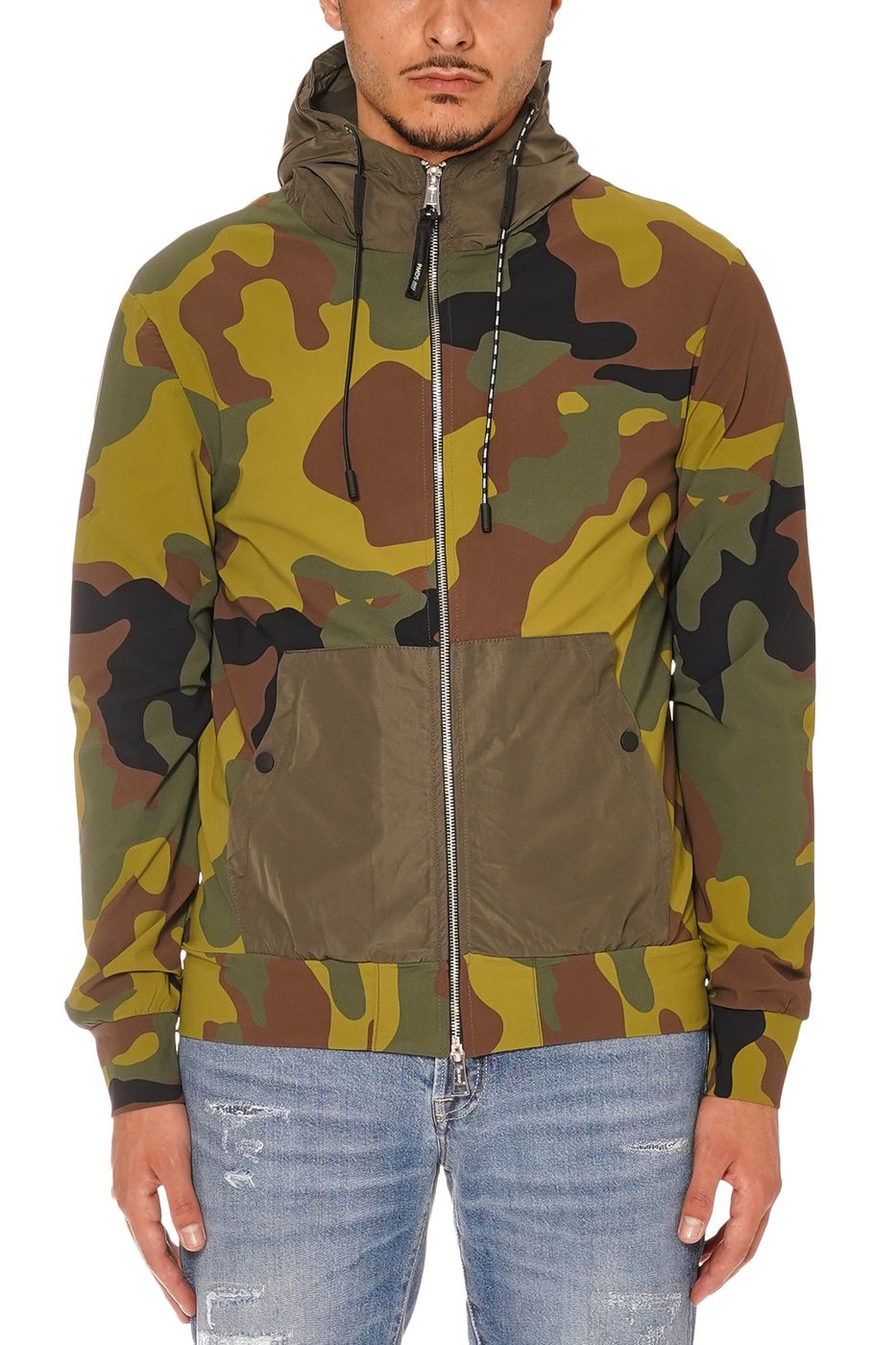 Felpa camo con tasconi - PMDS