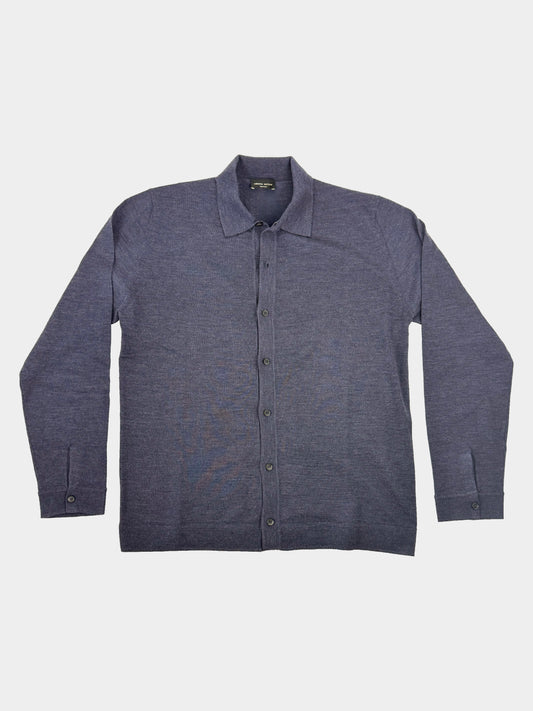 Camicia lana merinos Roberto Collina