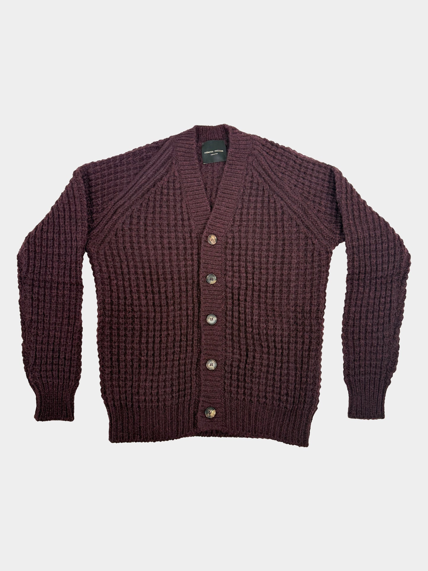 Cardigan punto militare Roberto Collina