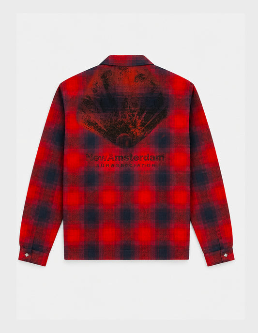 Camicia check in flanella NASA