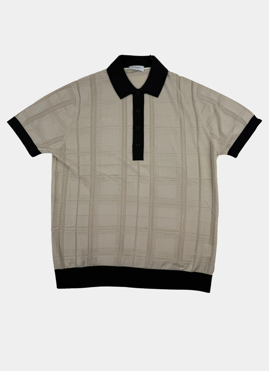 Polo check traforata Paolo Pecora