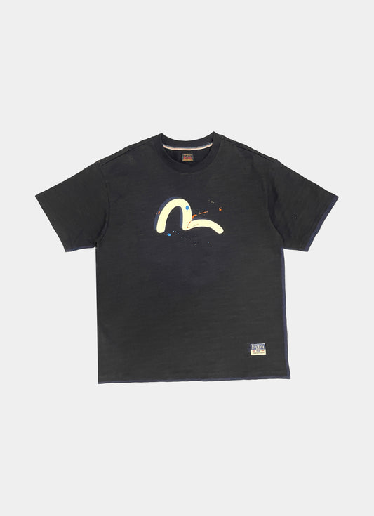 T-Shirt logo e pittura EVISU