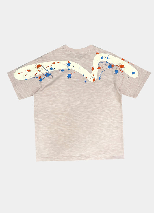 T-Shirt logo e pittura EVISU
