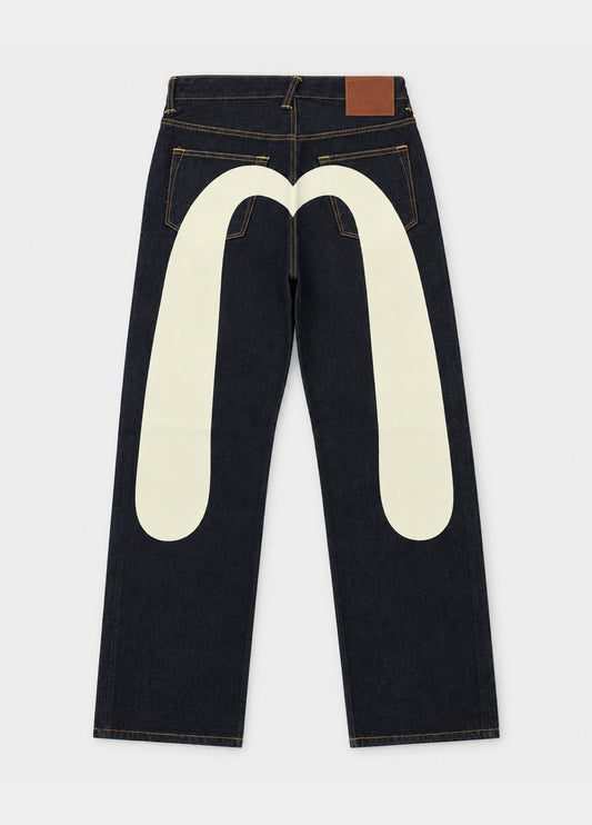 Jeans logo grande ecru EVISU