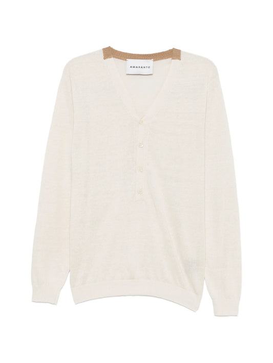 Cardigan lino cotone AMARANTO
