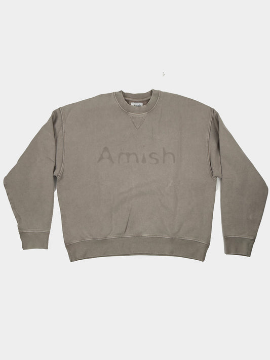 Felpa girocollo logo AMISH