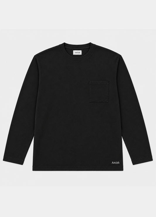 T-Shirt L/S micro logo AMISH