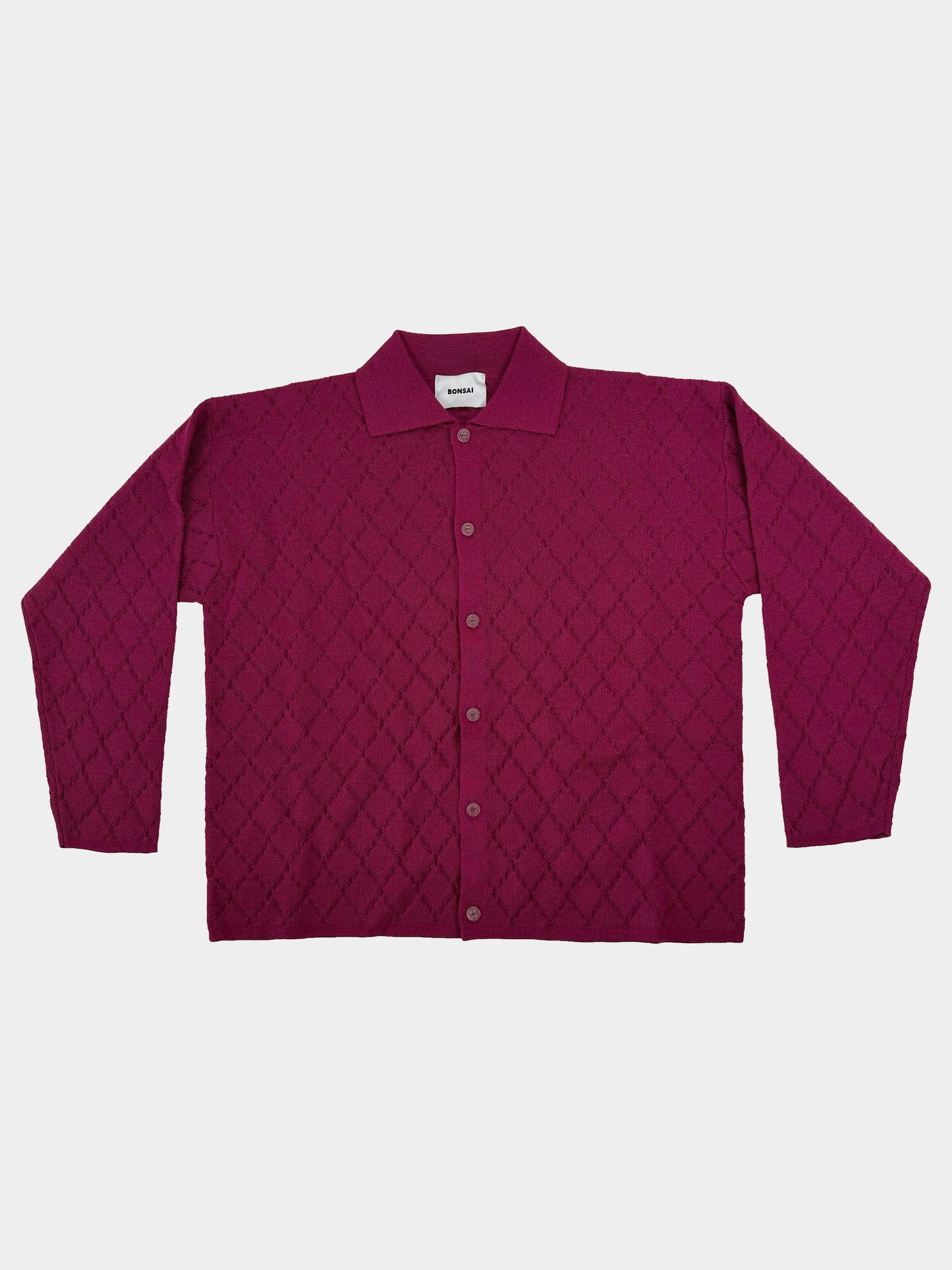 Cardigan a camicia rombi Bonsai