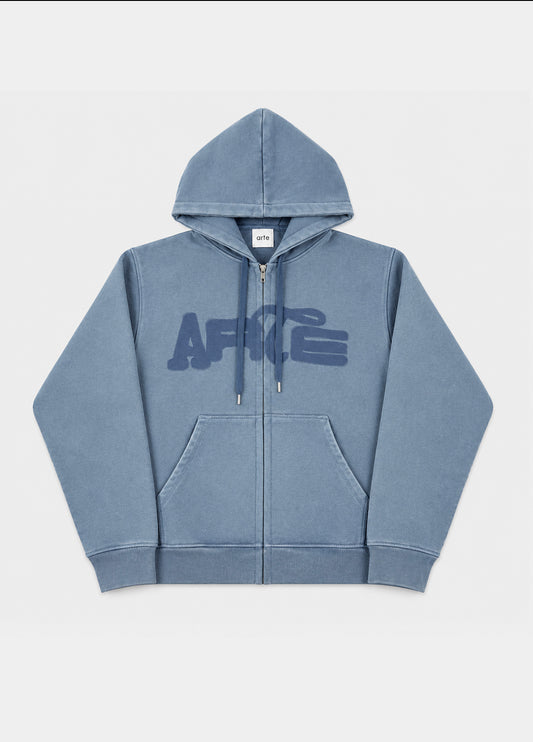 Hoodie full zip sbiadita ARTE
