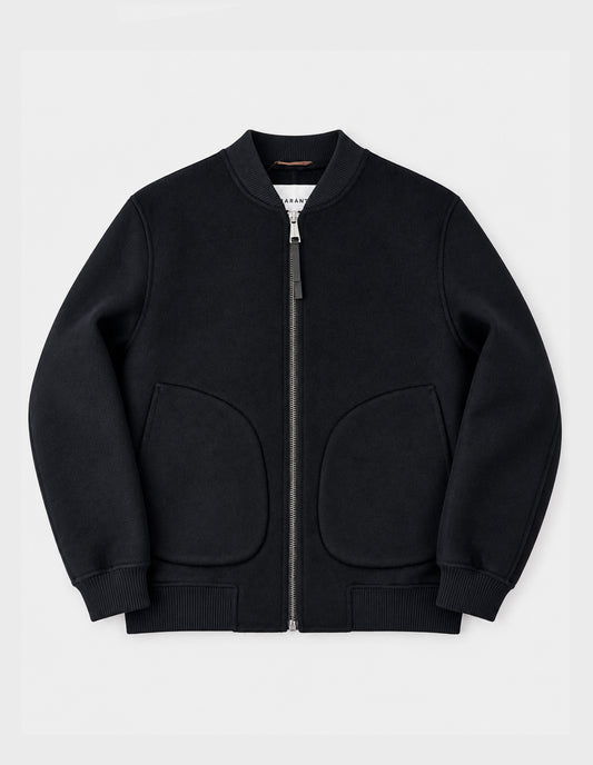 Bomber lana/cashmere AMARANTO