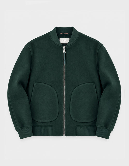 Bomber lana/cashmere AMARANTO