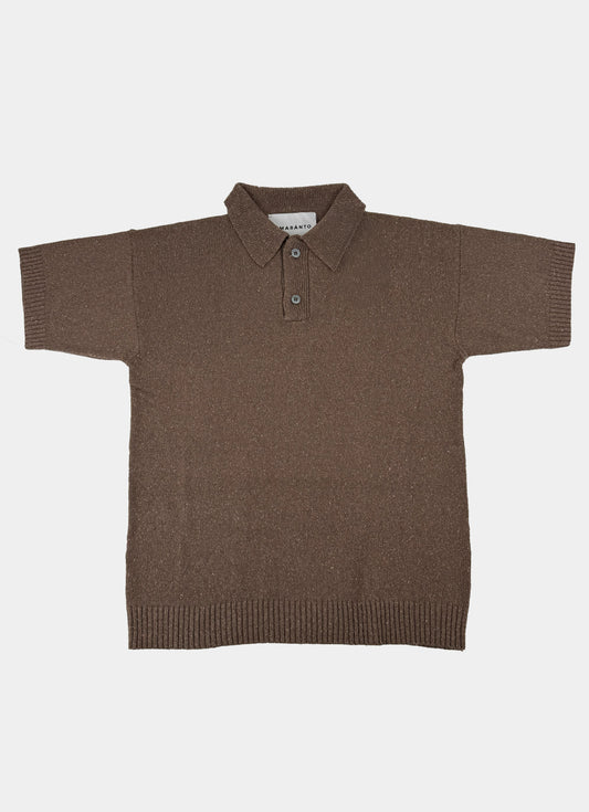 Polo in seta AMARANTO