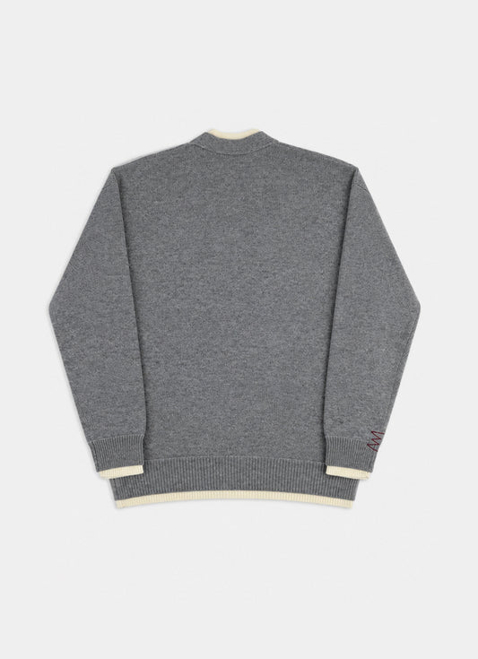 Cardigan eff. doppiato AMARANTO
