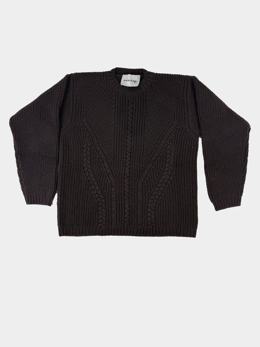 Pull treccie AMARANTO