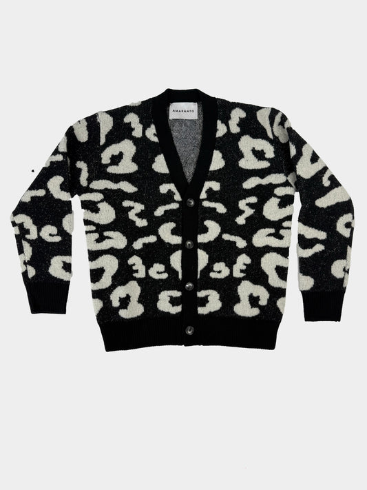 Cardigan fantasia cashmere AMARANTO