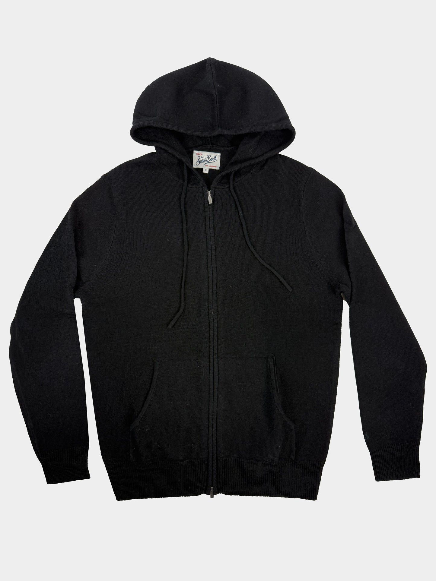 Hoodie in maglia full zip Saint Barth