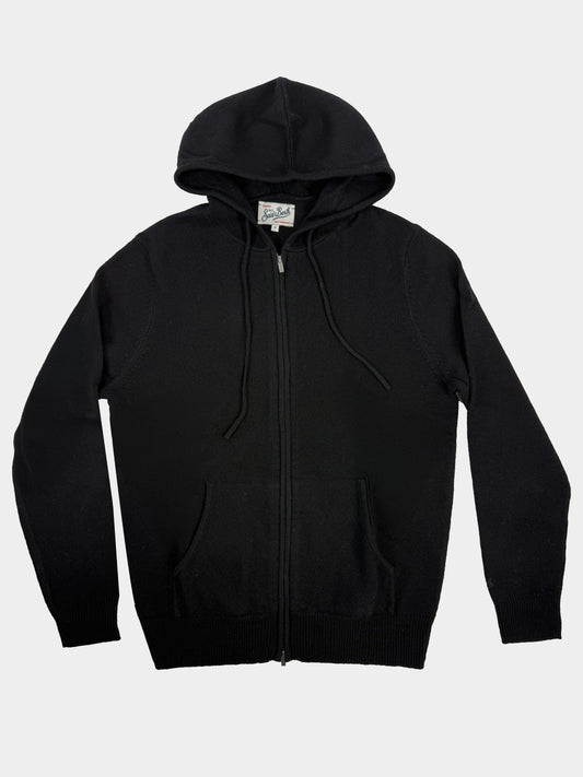 Hoodie in maglia full zip Saint Barth
