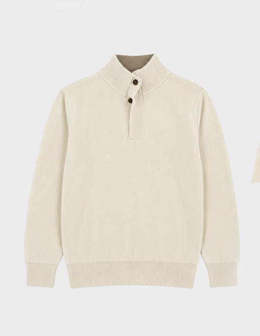 Maglia polo/collo alto cashmere ST.BARTH