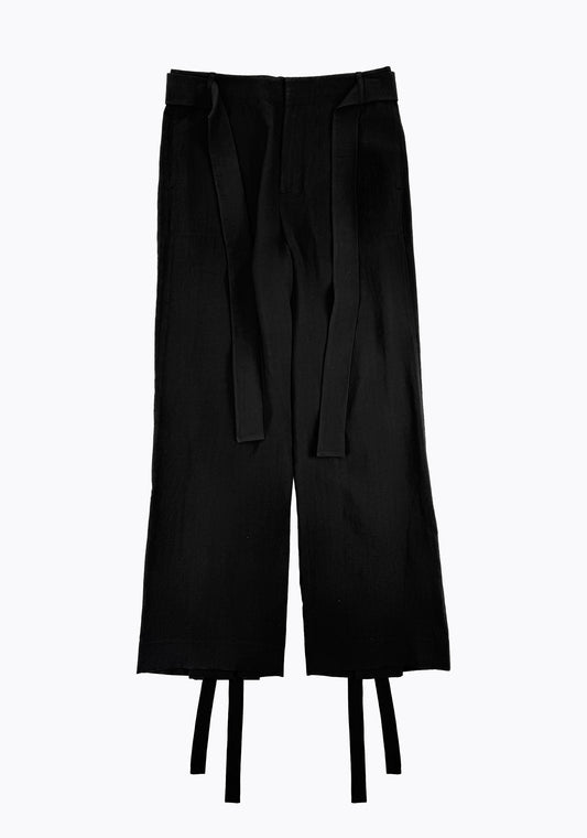 Pantalone loose con allacciatura YCH