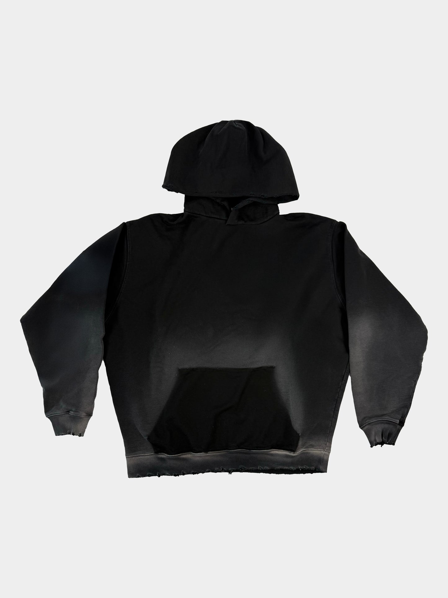 Hoodie effetto consumato PAURA