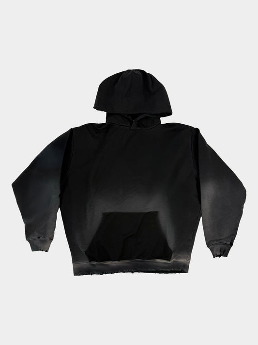 Hoodie effetto consumato PAURA