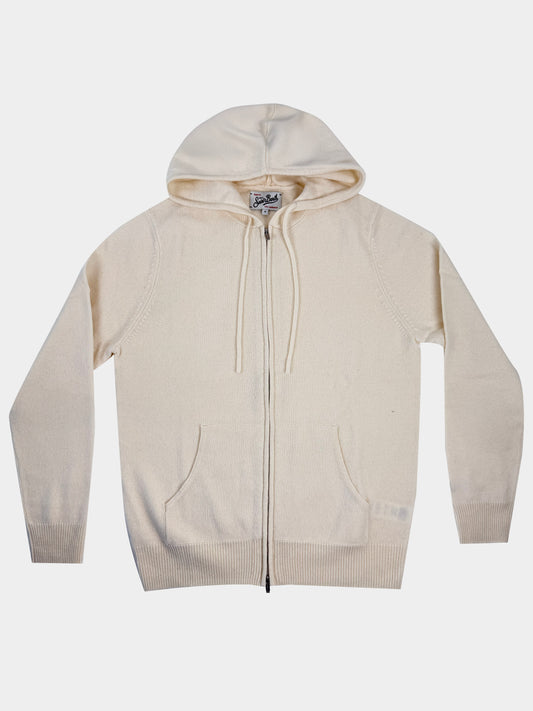 Hoodie in maglia full zip Saint Barth