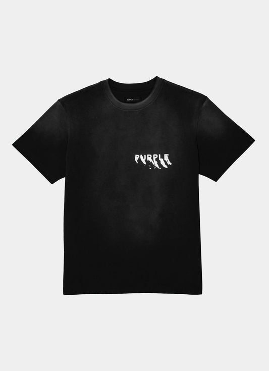 T-Shirt logo pittura PURPLE BRAND