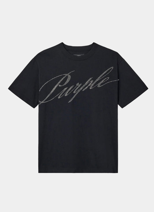 T-Shirt logo swarosky PURPLE BRAND