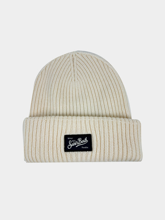 Cappello logo cashmere Saint Barth