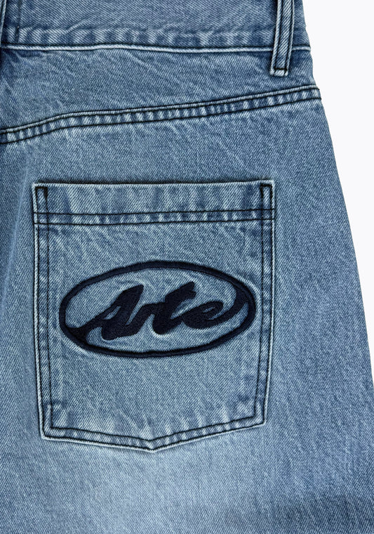 Jeans con logo su tasca ARTE