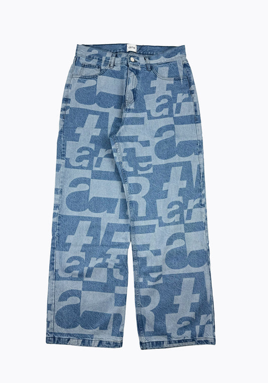 Jeans logo allover ARTE