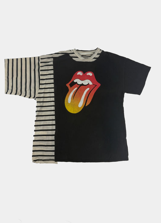T-Shirt a righe sovrapposta UNPACKED