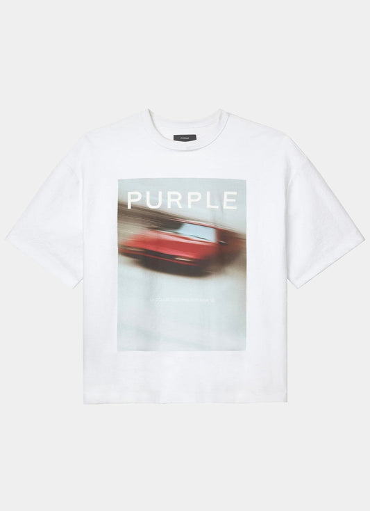 T-Shirt stampa con logo PURPLE BRAND