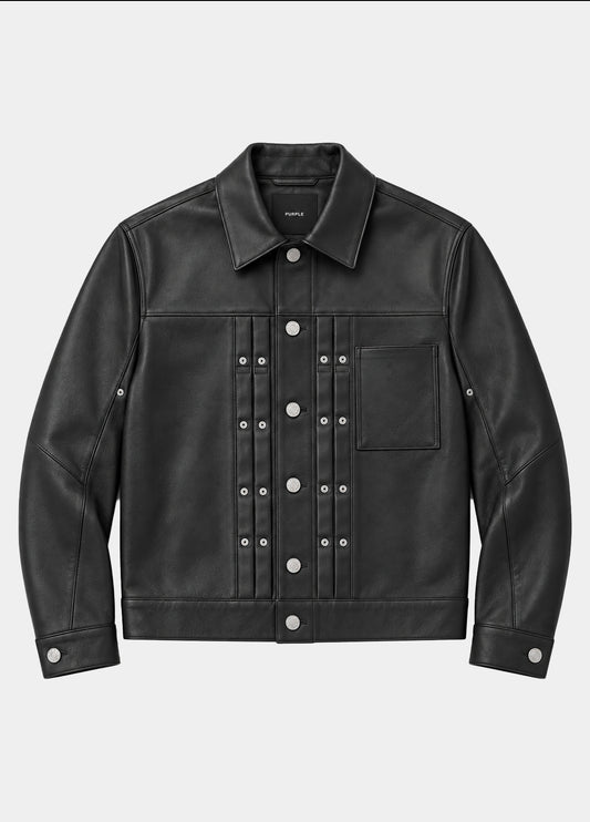 Jacket pelle PURPLE BRAND