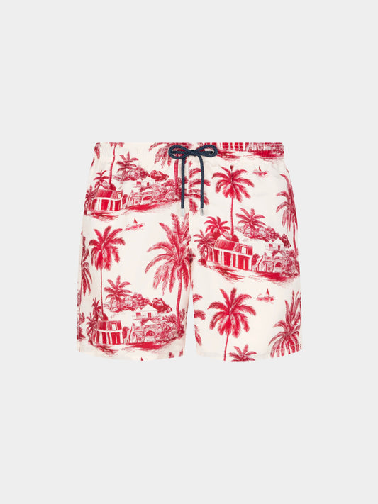 Costume palme e case Saint Barth