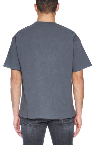 T-Shirt con logo grigia - AMISH