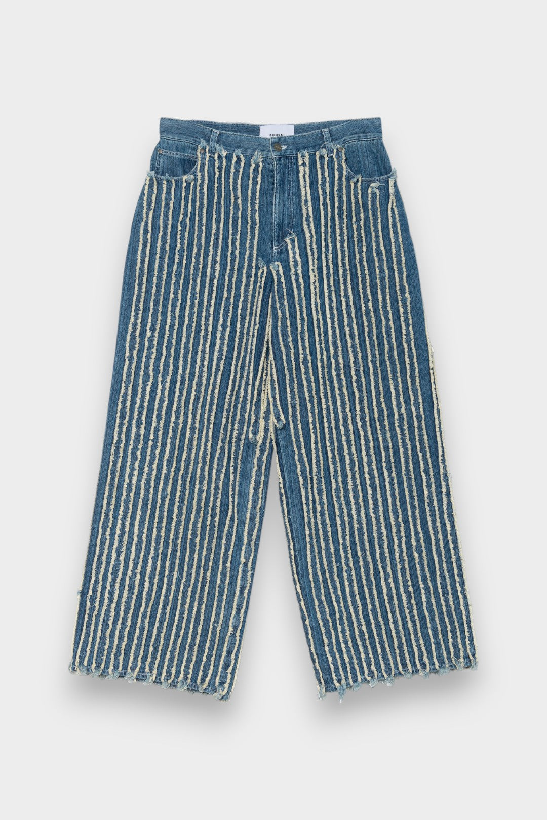 Jeans righe tessuto Bonsai